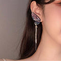 Avtoit | Butterfly Fringe Long Earrings