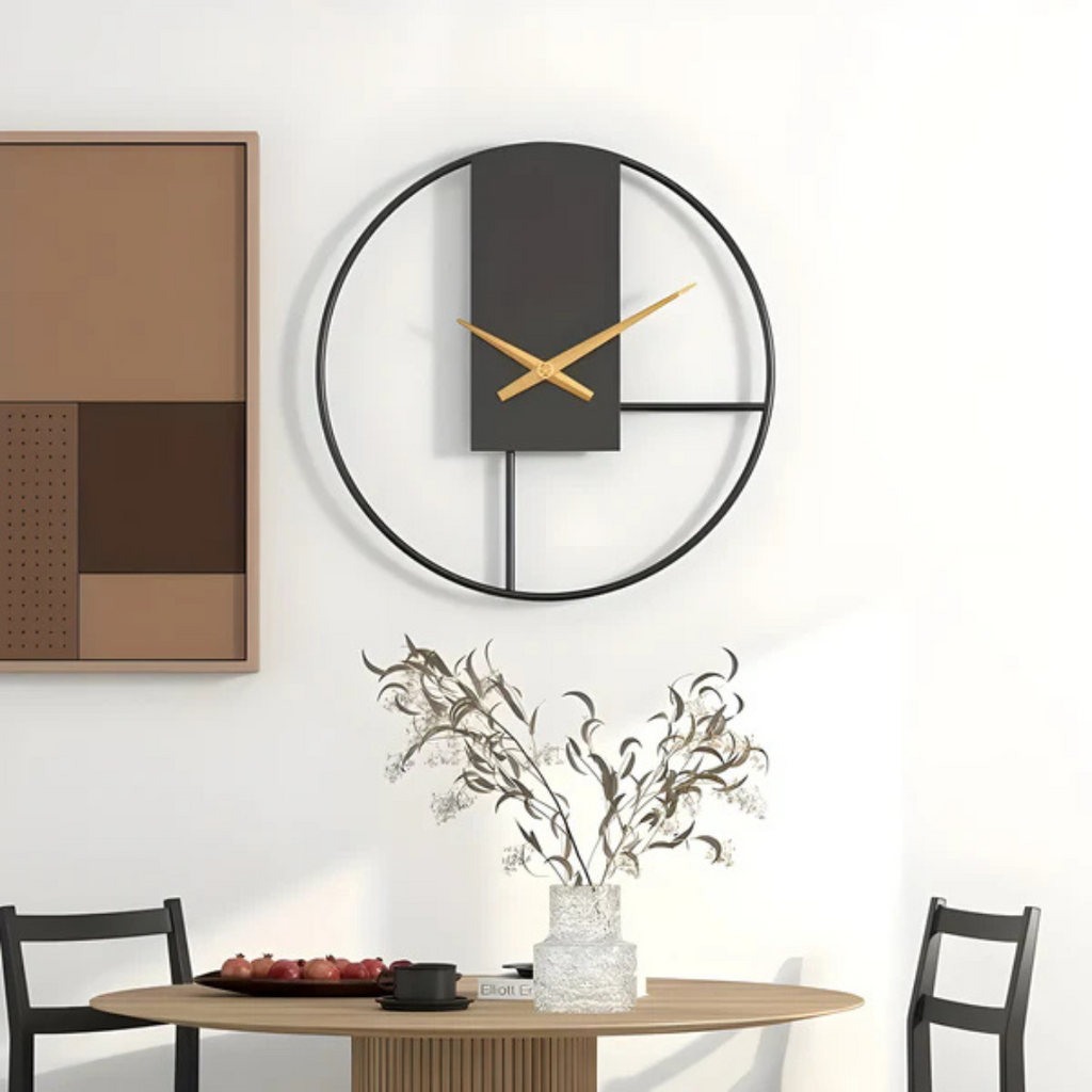 Avtoit | Aurum | Minimalist Silent Wall Clock – Stylish Large Decorative Timepiece