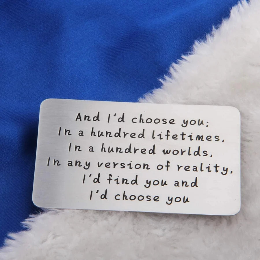 Avtoit | Anniversary gifts for couples, long-distance use wallet card for him