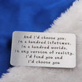 Avtoit | Anniversary gifts for couples, long-distance use wallet card for him