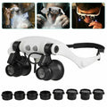 Avtoit | Adjustable Headband Magnifier with LED Light & 8 Lenses – Perfect for Jewelry, Watch Repair & Engraving