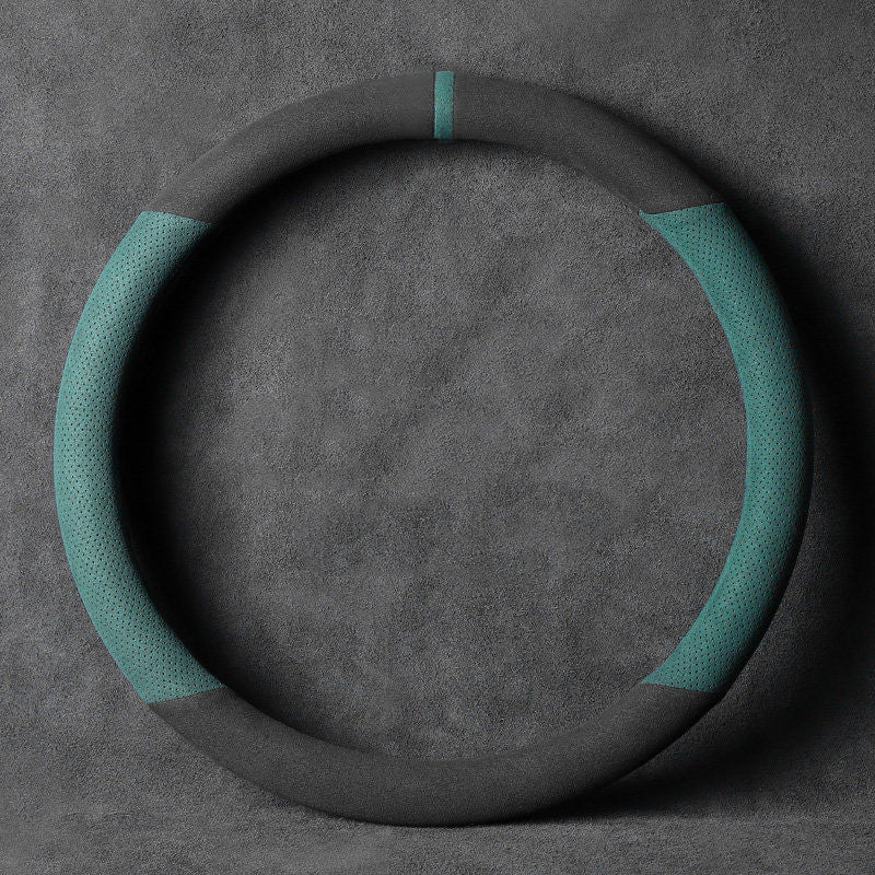 Avtoit | Universal Anti-Slip Steering Wheel Cover With Breathable Microfiber, for Round & D-shaped Steering Wheel