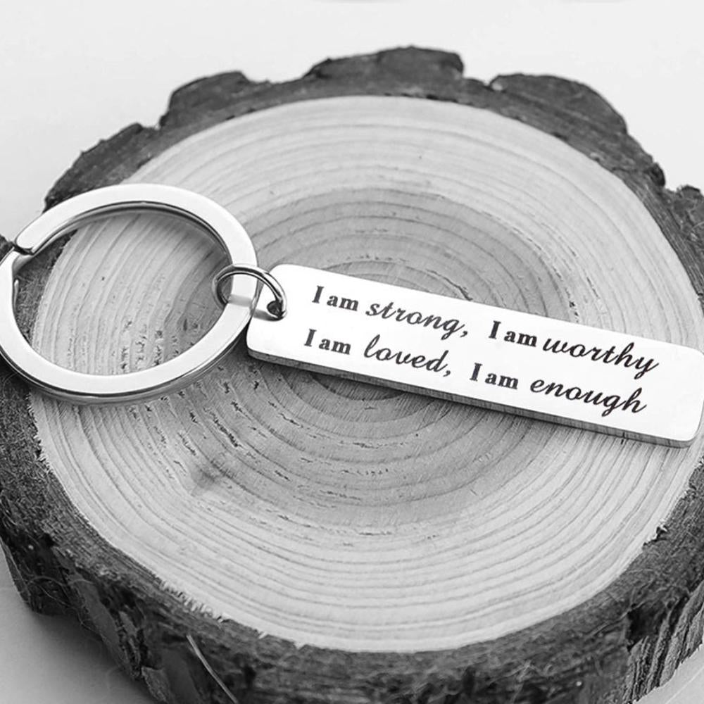 Avtoit | Stainless Steel "I am strong" Keychain