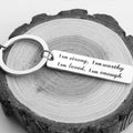 Avtoit | Stainless Steel "I am strong" Keychain