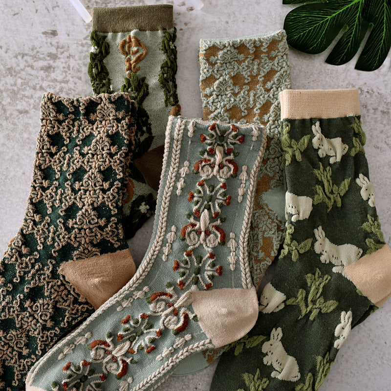 Avtoit | Women's Floral Cotton Socks