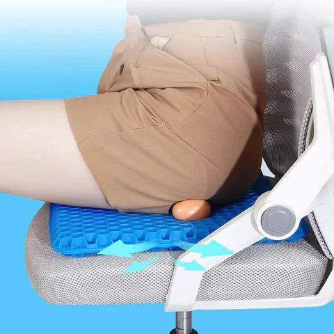 Avtoit | Cooling Gel Seat Cushion | Breathable, Flexible & Pain Relief for Office Chairs, Cars, and Home Use