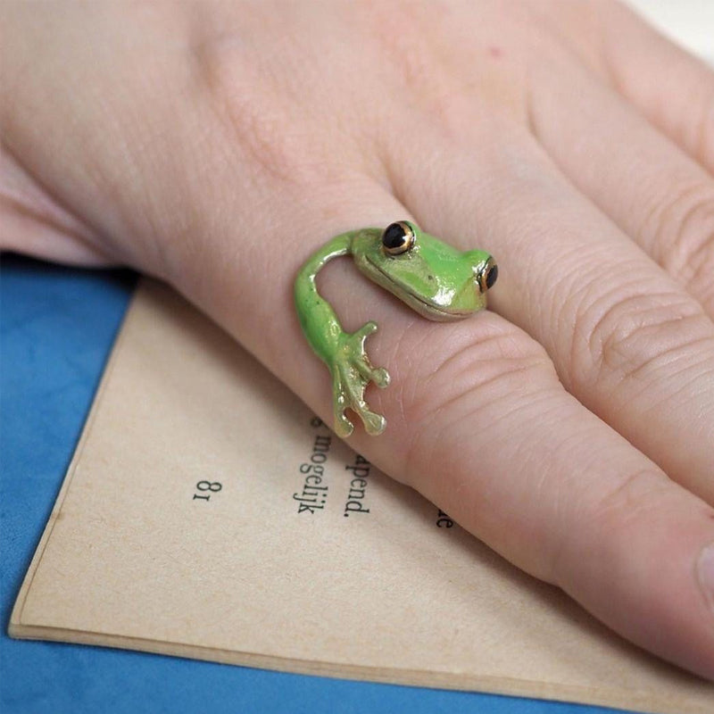 Avtoit | Latest-tree Frog Ring Earrings