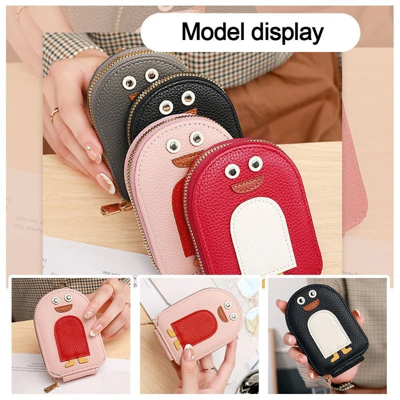 Avtoit | Cute Penguins PU Credit Card Coin Purse