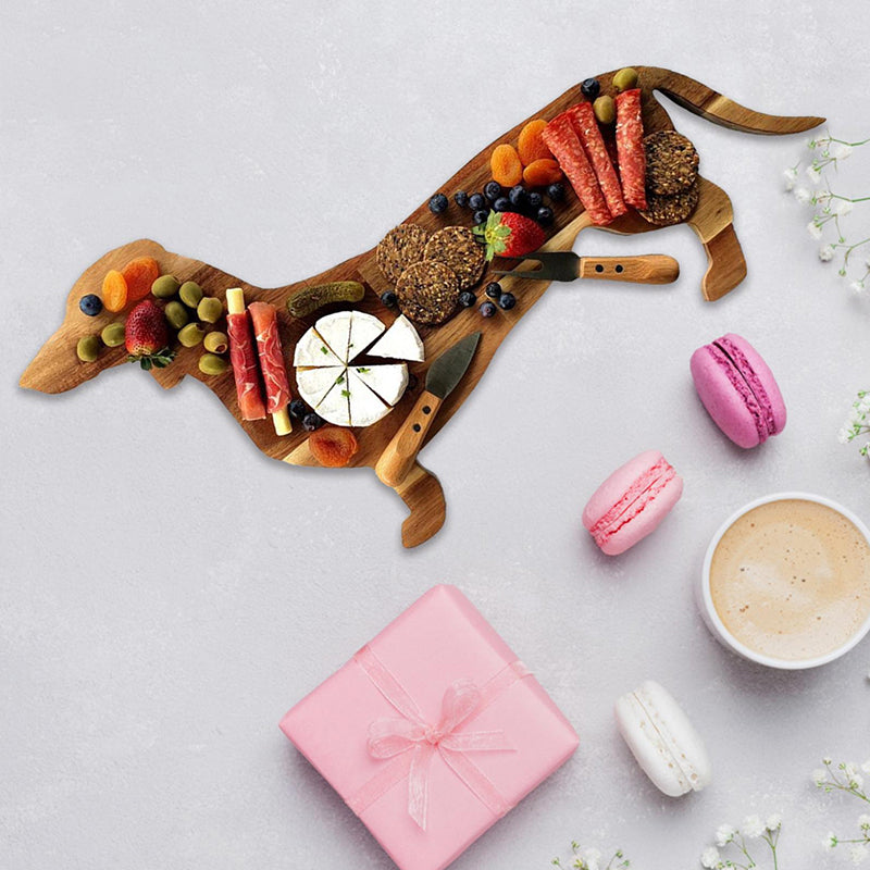 Avtoit | Wooden Dachshund Dog Serving Tray