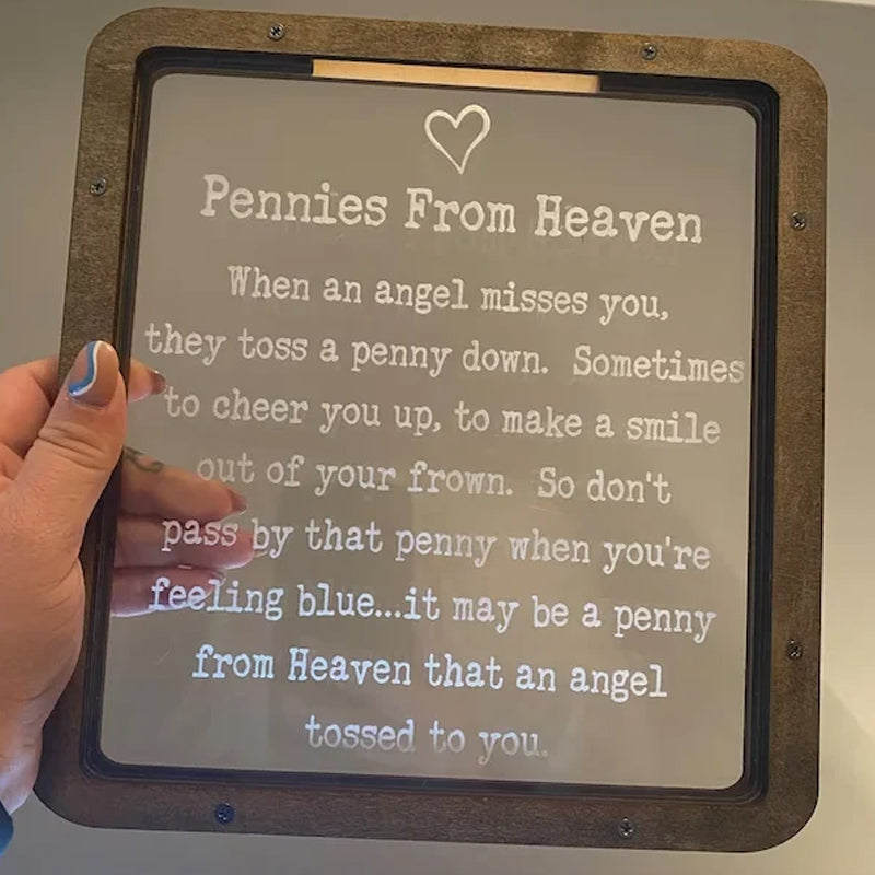 Avtoit | Pennies from Heaven Bank, Wooden Piggy Bank