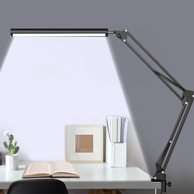 Avtoit | LED Foldable Long Arm Clip Eye Protection USB Reading Table Lamp