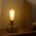 Avtoit | Vintage Industrial Iron Light Bulb 1-Light Table Lamp