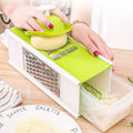 Avtoit | Multifunctional Vegetable Cutter, Chopper, Grater & Slicer, with 4 Types of Blades & A Storage Box, for Easy Food Preparation