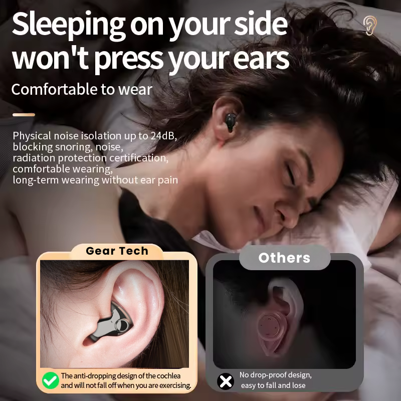 Avtoit | Invisible Wireless Sleep Headphones | Bluetooth 5.3 for Comfortable Sleep and Relaxation