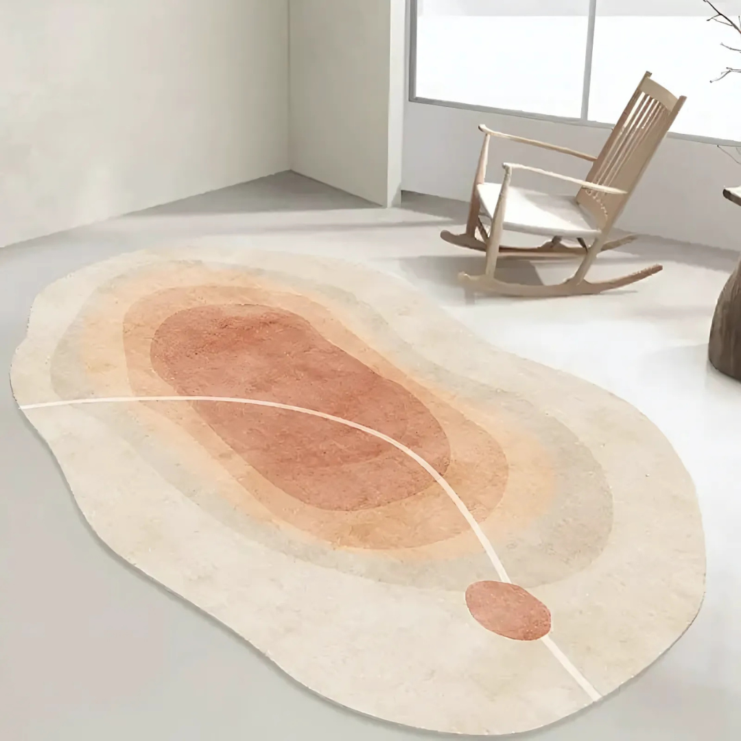 Avtoit | Soft Washable Rug – Modern Living Room Carpet with Irregular Design