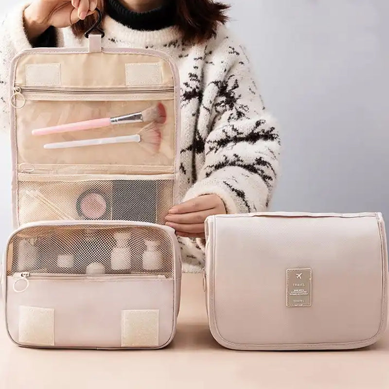 Hanging Water-Resistant Toiletry Bag for Travel Organization
