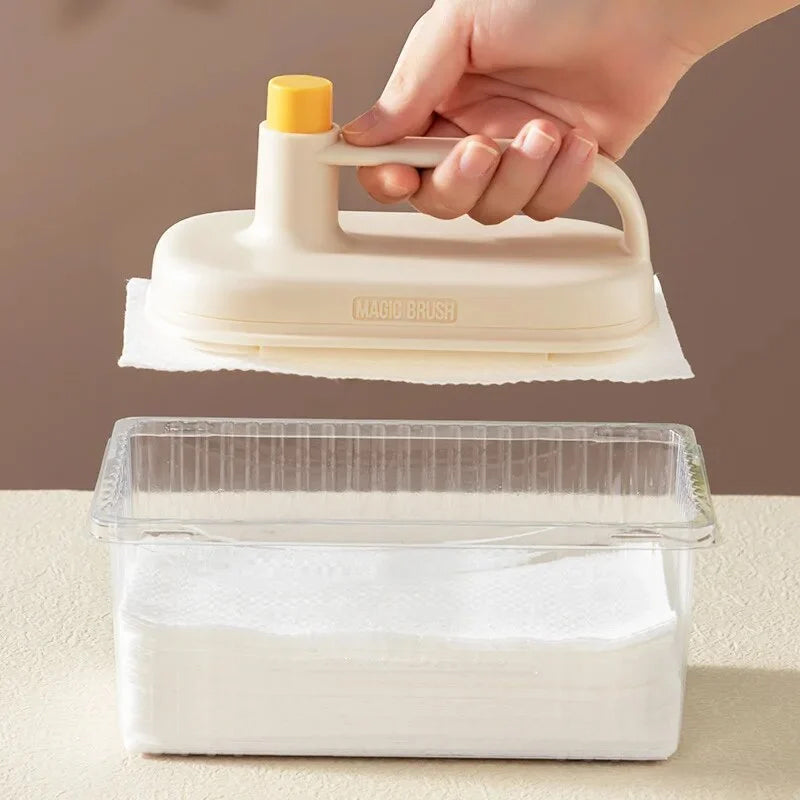 Avtoit | Kitchen cleaning brush & interchangeable disposable magic cloth