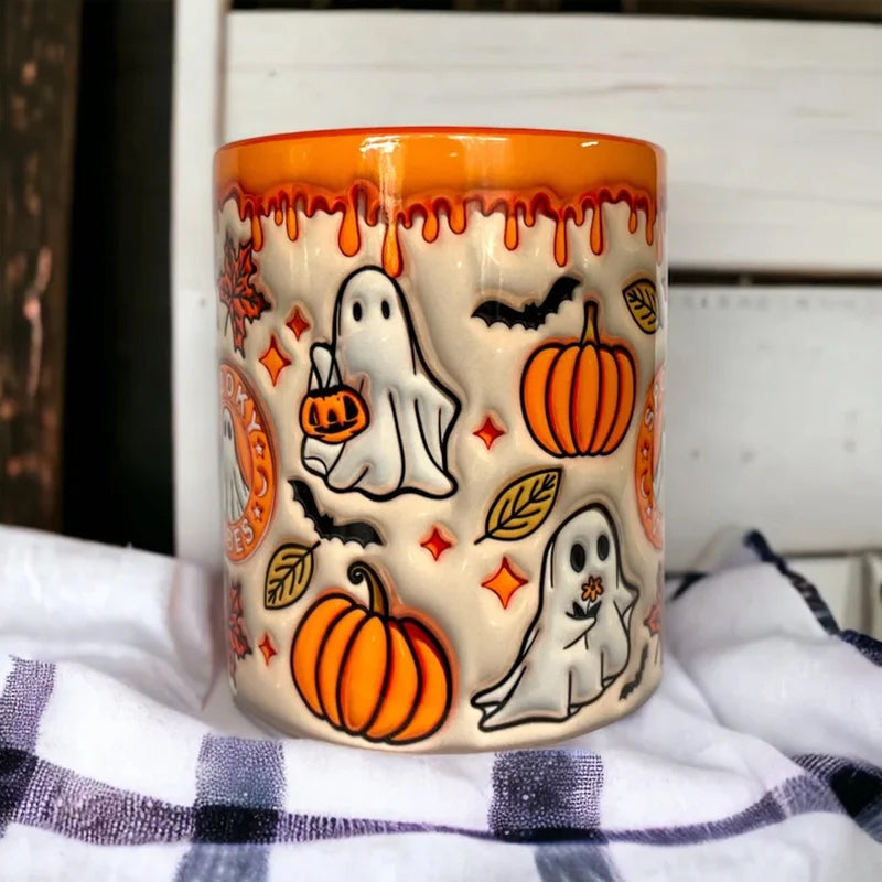 Avtoit | Pumpkin Coffee Mug with Ghost