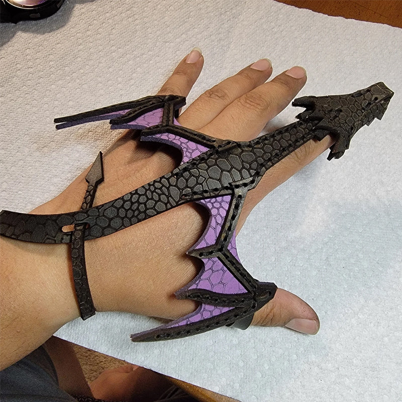 Avtoit | Leather Hand Dragon Bracelet