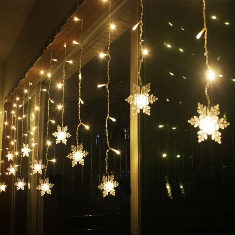 Avtoit | Curtain Snowflake LED String Lights