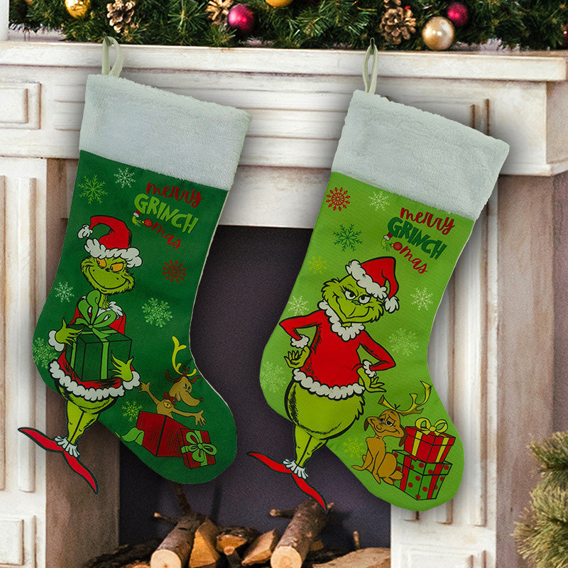 Avtoit | Green Christmas Stockings Christmas Decorations