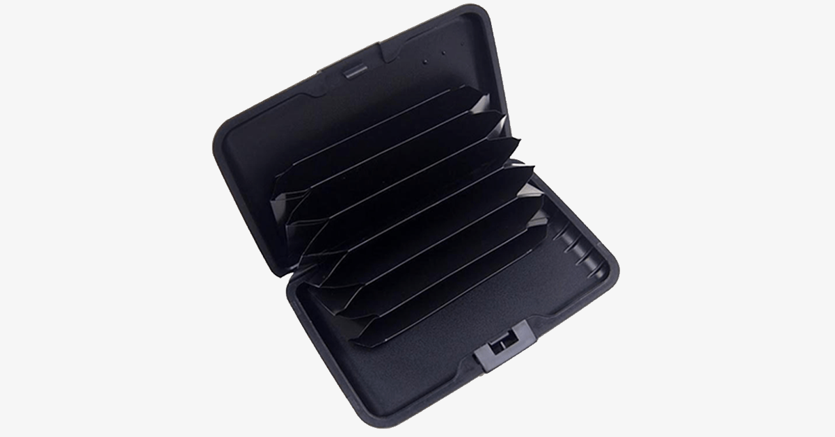 Avtoit | Foldable Unisex RFID-blocking Wallet - Made of Aluminum - Snap Closure - Expandable Compartments - Secure Your Credit Cards
