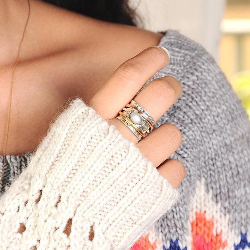 Avtoit | Moonstone Meditation Ring