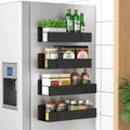 Magnetic Spice Rack for Refrigerator or Metal Surfaces, Space-Saving Storage