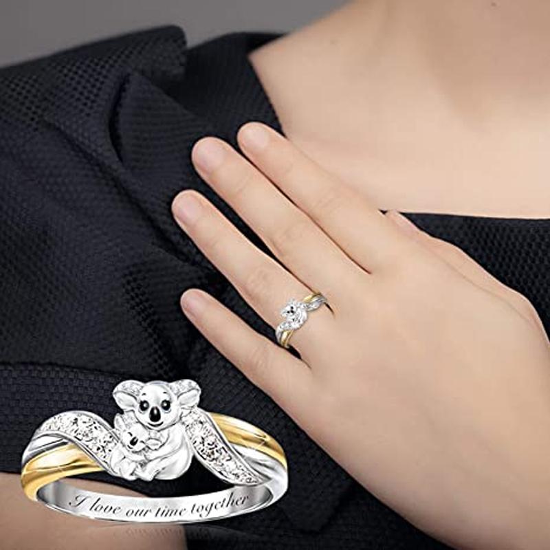 Avtoit | Creative Parent-Child Bear Ring