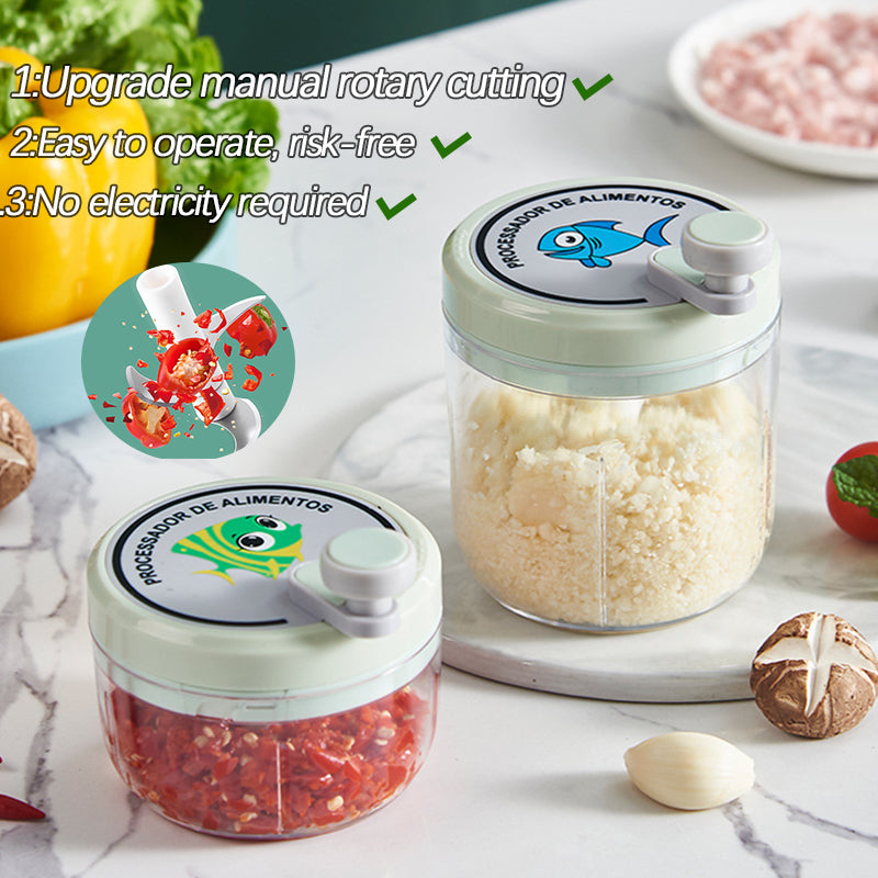 Avtoit | Portable Manual Fast Garlic Vegetable Chopper