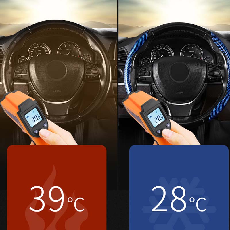 Avtoit | Universal Laser Carbon Fiber Pattern Steering Wheel Cover
