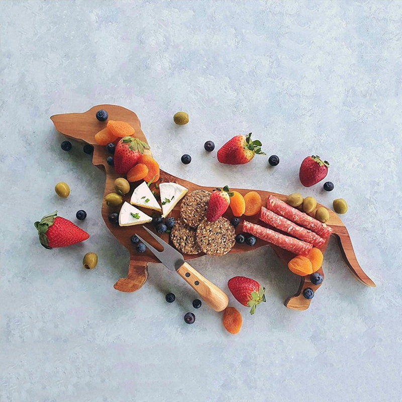 Avtoit | Wooden Dachshund Dog Serving Tray