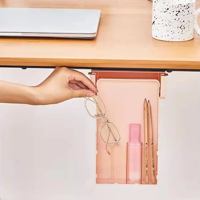 Under-Desk Drawer Organizer with 3 Removable Dividers