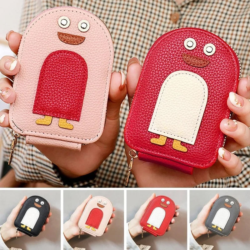 Avtoit | Cute Penguins PU Credit Card Coin Purse