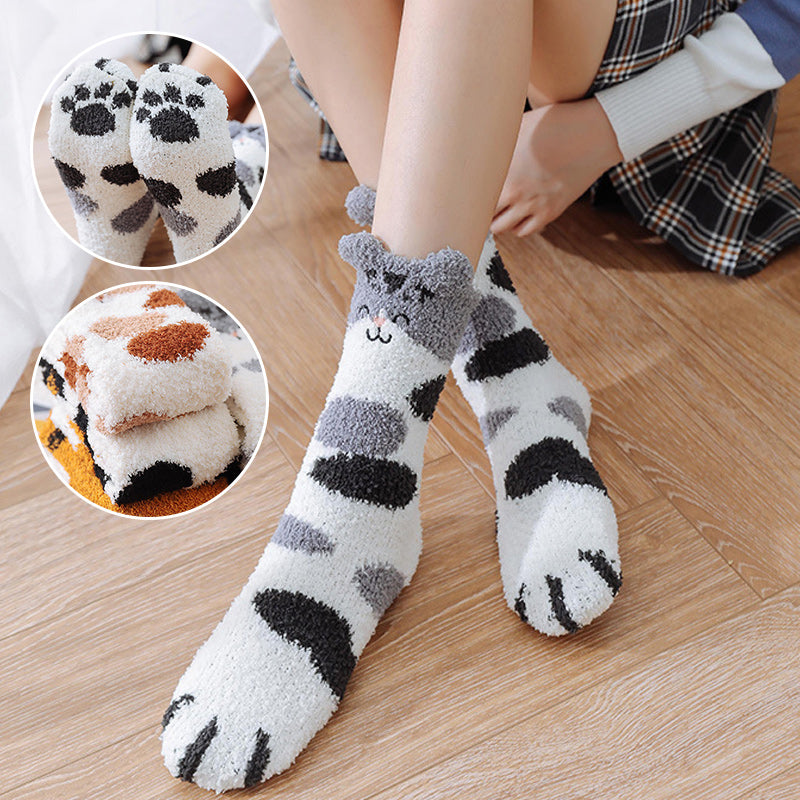 Avtoit | Fuzzy Socks with Cat Paws