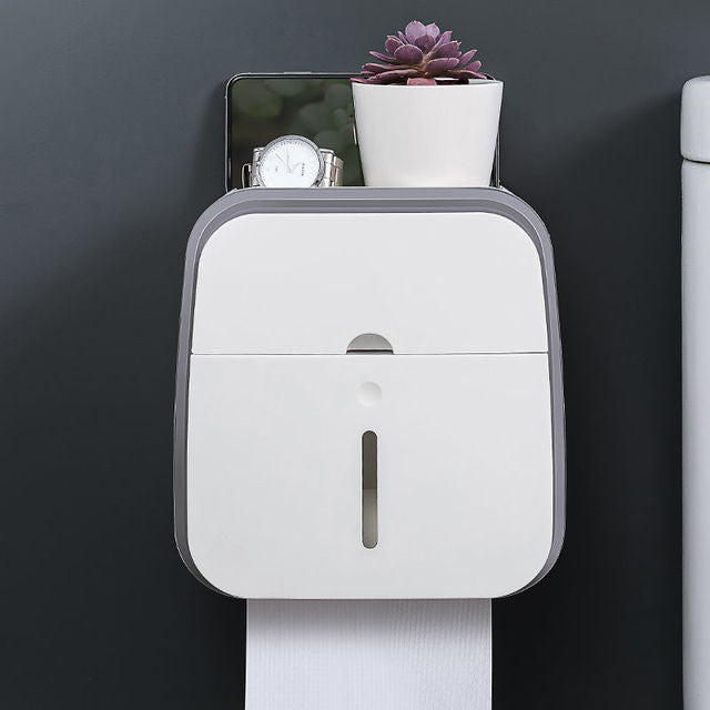 Avtoit | Wall-Mounted Bathroom Organizer Tissue Box Holder