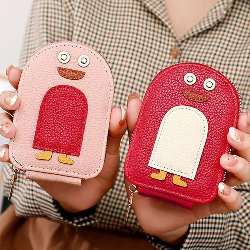 Avtoit | Cute Penguins PU Credit Card Coin Purse