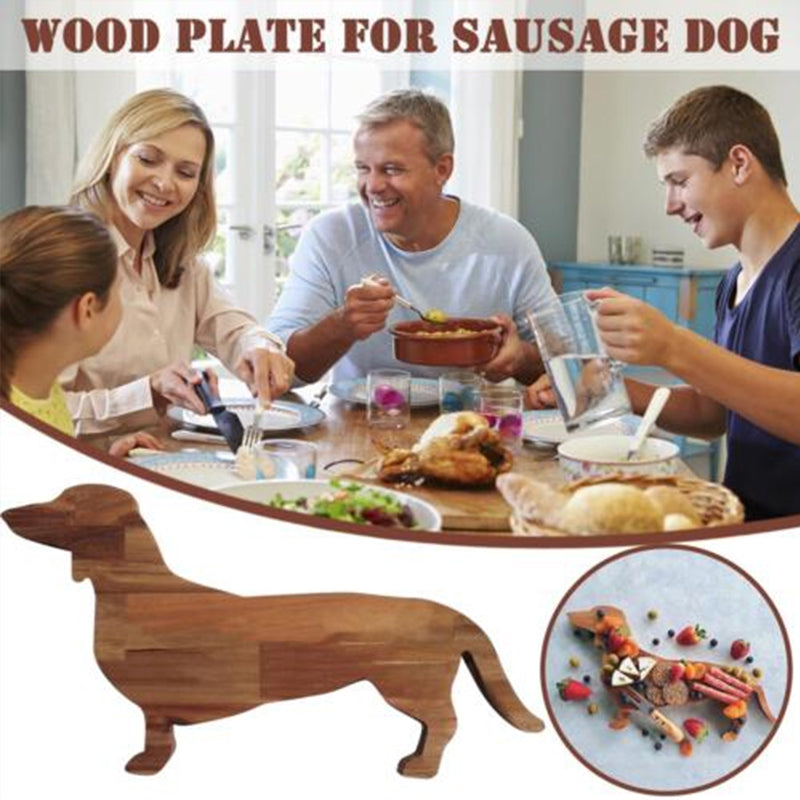 Avtoit | Wooden Dachshund Dog Serving Tray