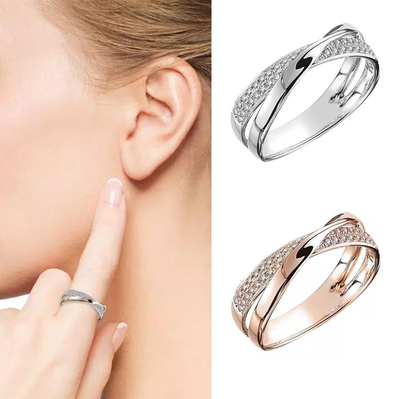 Avtoit | X Shape Cross Ring for Women