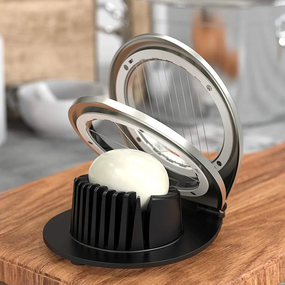 Avtoit | Stainless Steel Egg Slicer – 3-in-1 Cutting Options for Effortless Preparation!