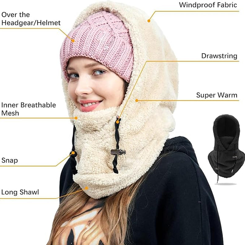 Avtoit | Ski mask with Sherpa hood