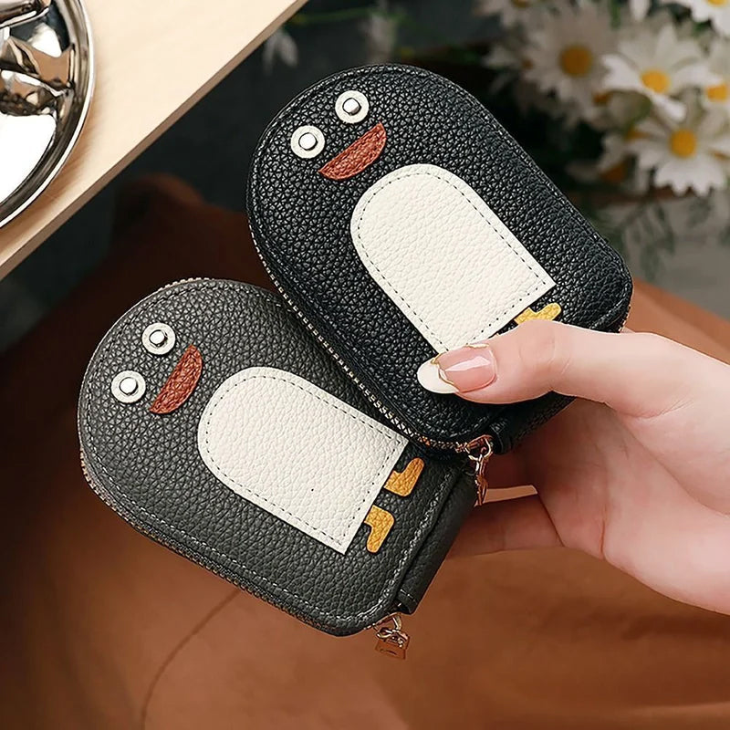 Avtoit | Cute Penguins PU Credit Card Coin Purse