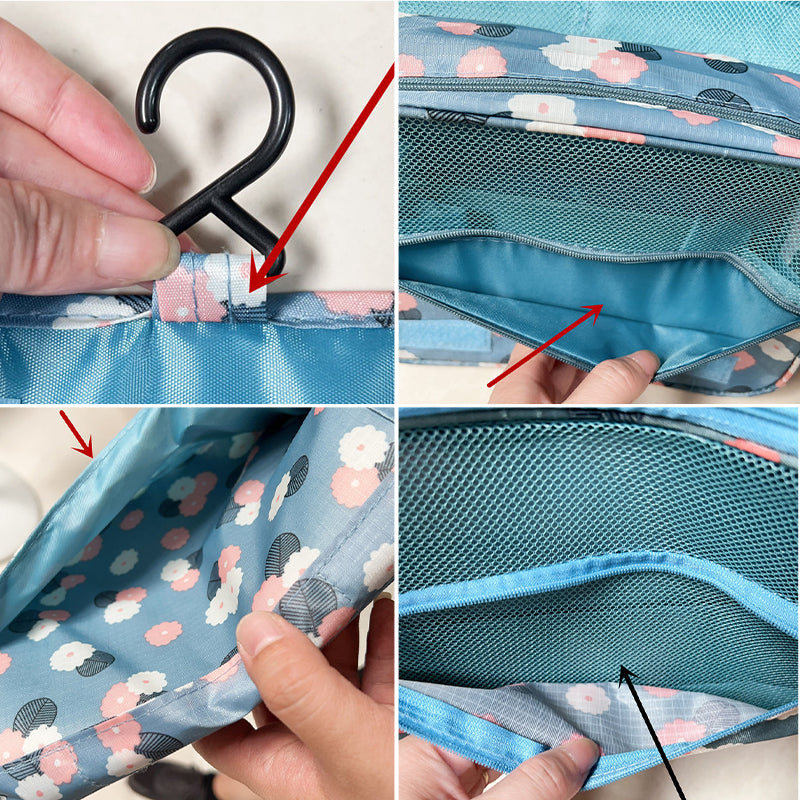Hanging Water-Resistant Toiletry Bag for Travel Organization