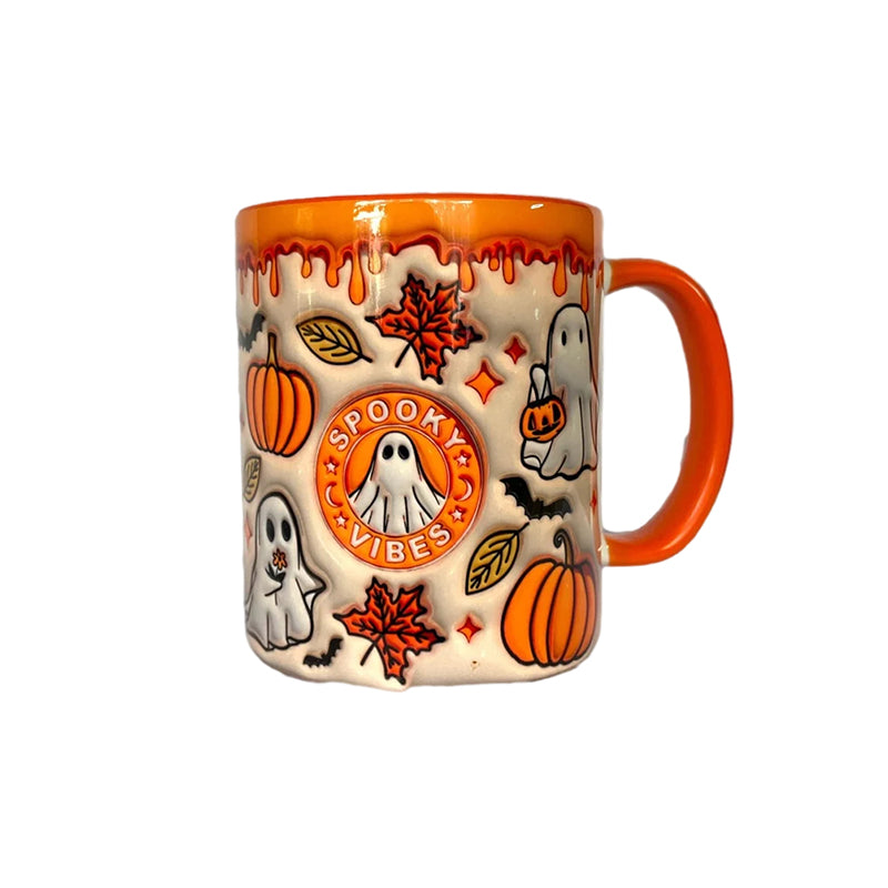 Avtoit | Pumpkin Coffee Mug with Ghost