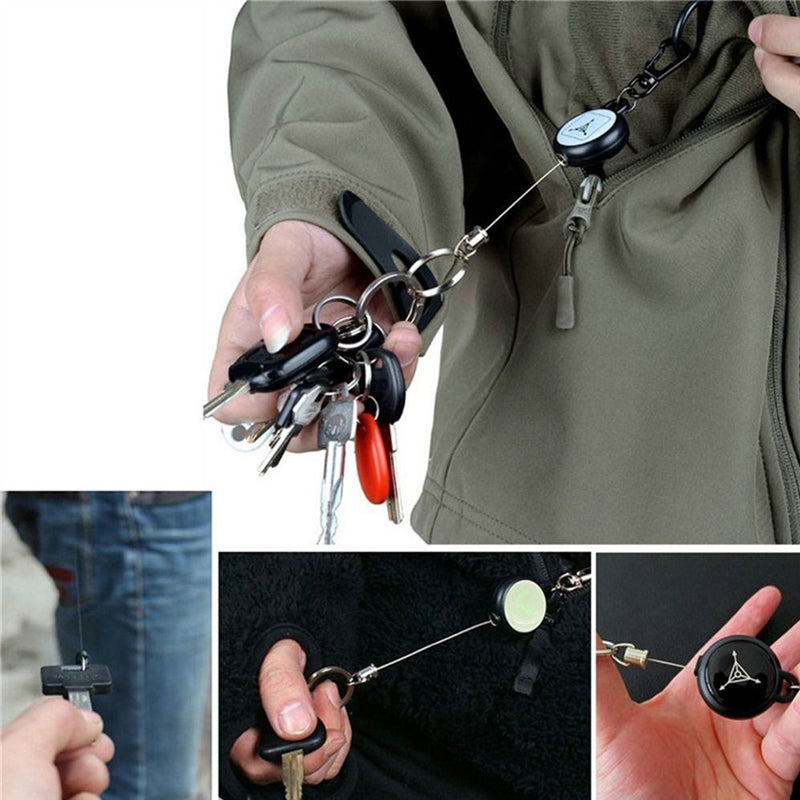 Avtoit | Keychain with retractable wire cable