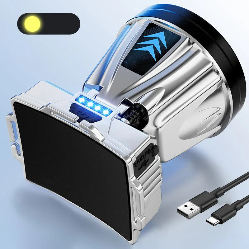 Avtoit | Wide-beam LED headlamp with power bank function and USB charging port