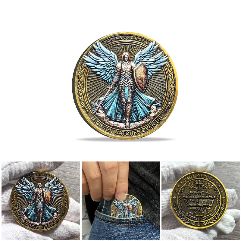 Avtoit | The Archangel Michael watches over us Challenge Coin