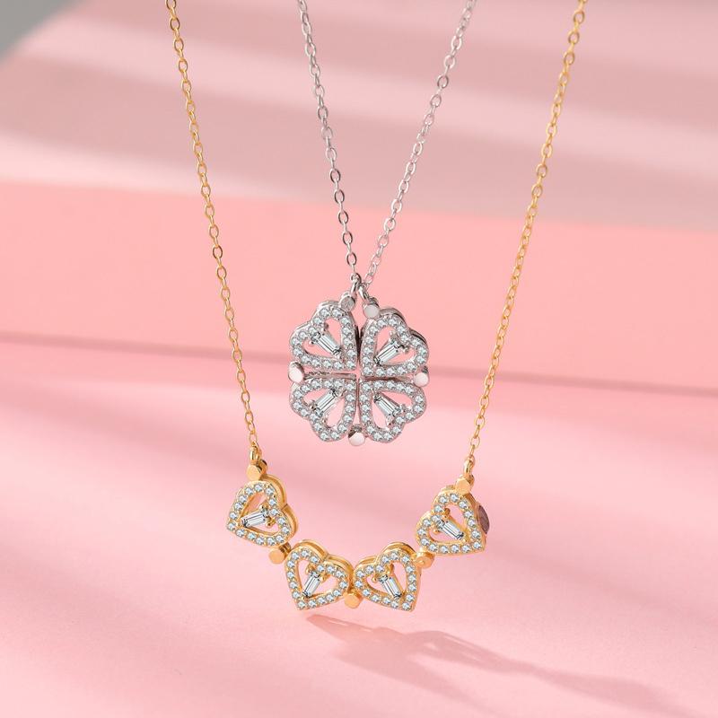 Avtoit | Hollow Four Leaf Clover Necklace