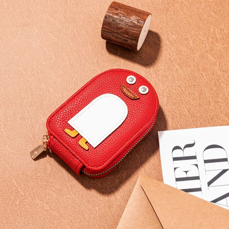 Avtoit | Cute Penguins PU Credit Card Coin Purse