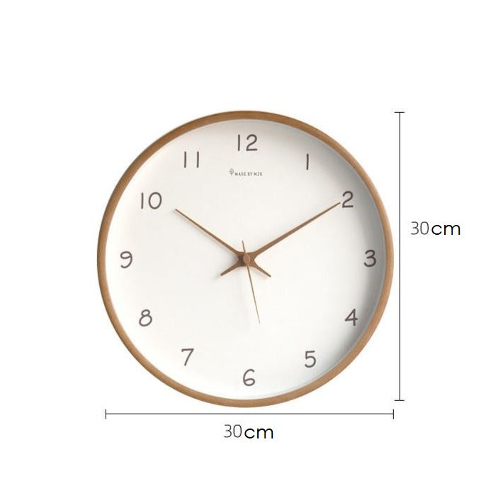 Avtoit | Simple analog solid wood wall clock for home – timeless and elegant!